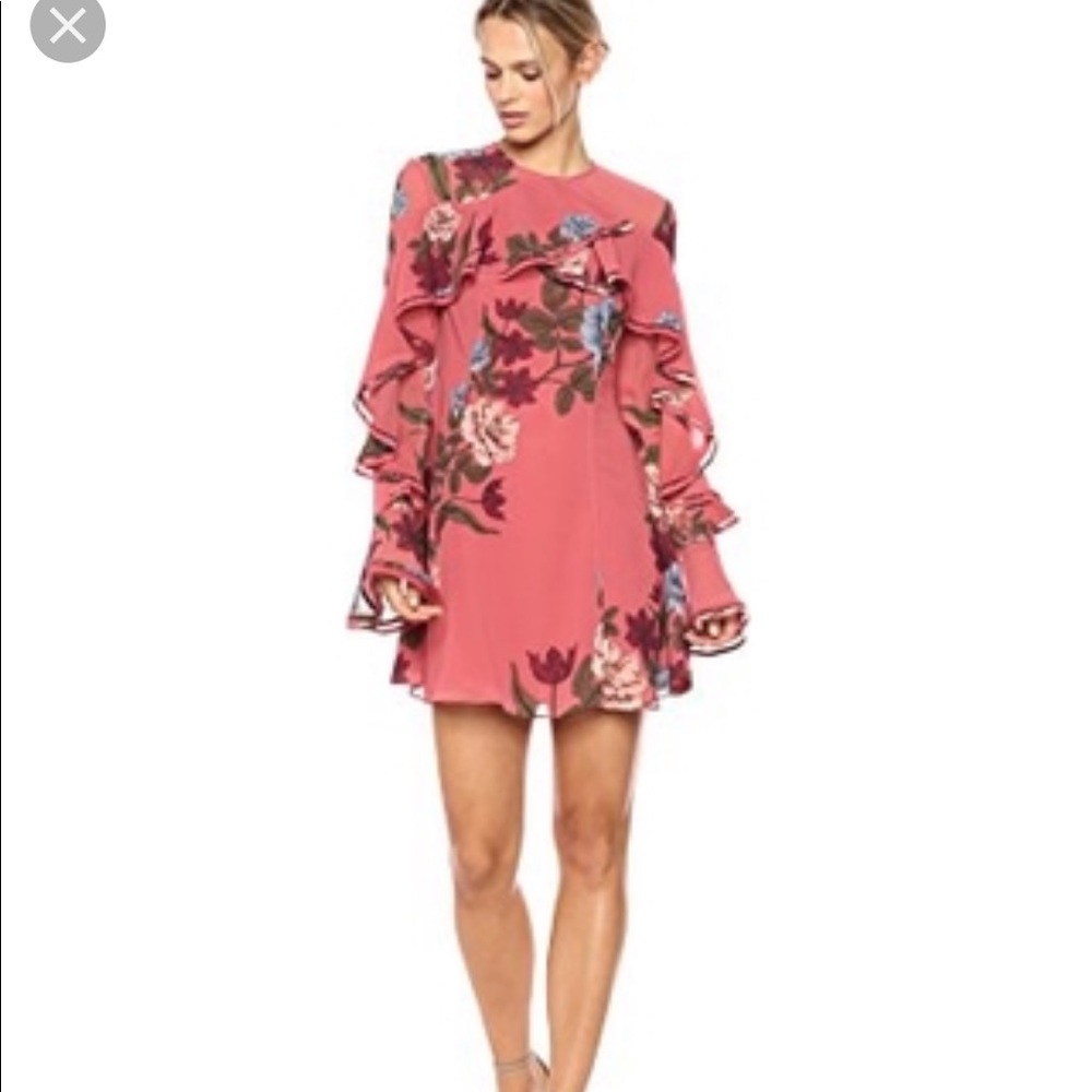 Keepsake long sleeve floral dress